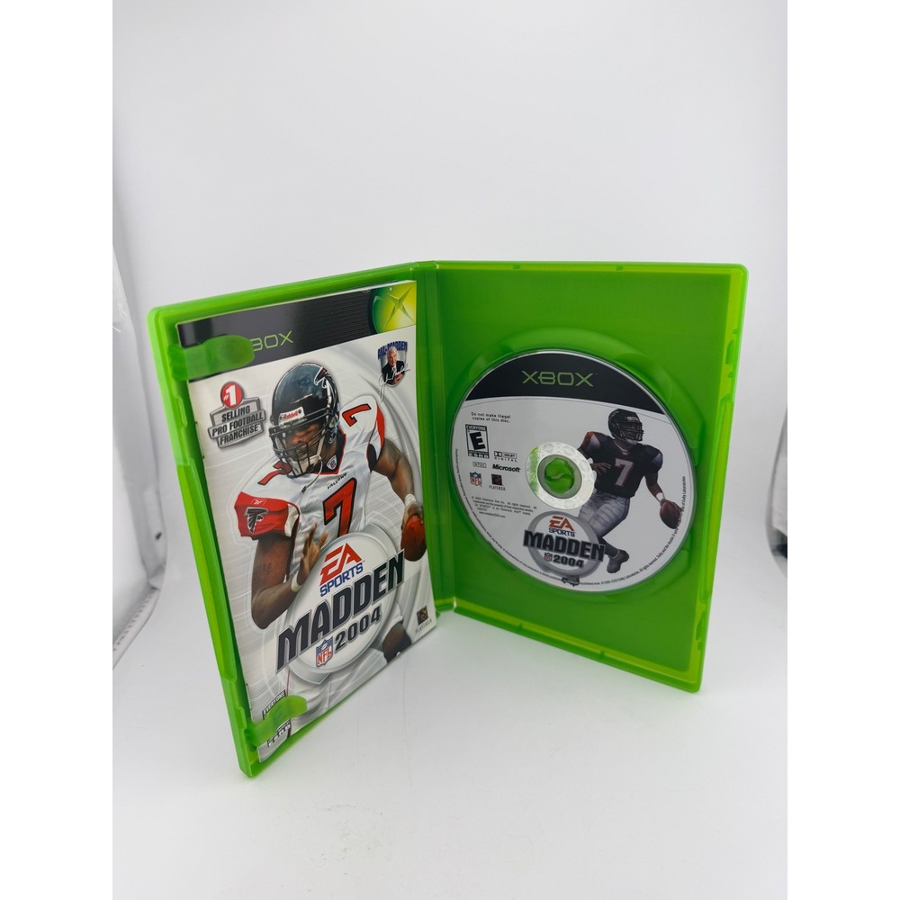Madden NFL 2004 Microsoft Xbox Original EA Sports Michael Vick CIB Case Manual - Picture 6 of 6